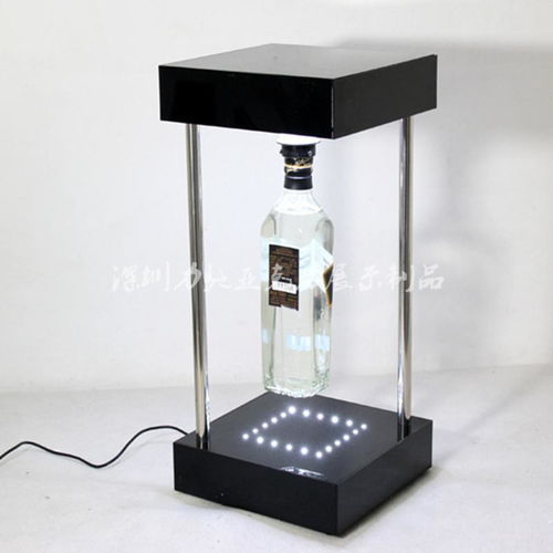 深圳磁懸浮展架工廠 定制亞克力磁懸浮酒瓶展架，創意高端懸浮展示架解決方案